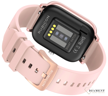 Smartwatch Rubicon 'Różowy Smartwatch' RNCE67 różówy ⌚✓ Bluetooth ✓ (2).png
